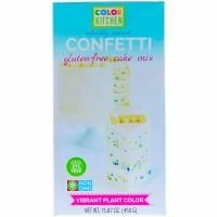 ColorKitchen, Безглютеновая смесь для торта, Конфетти, 15,87 унц. (450 г)