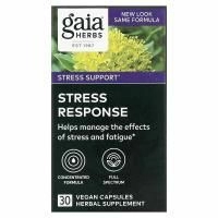 Gaia Herbs, Stress Response, 30 веганских капсул