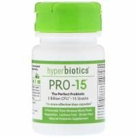 Hyperbiotics, Pro-15, Идеальный пробиотик, 5 млрд КОЕ, 8 таблеток