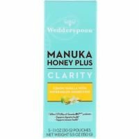Wedderspoon, Manuka Honey Plus, Clarity, Lemon Vanilla with Watermelon Seedbutter, 5 Pouches, 1.1 oz (30 g) Each
