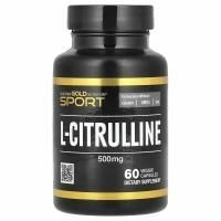 California Gold Nutrition, L-цитруллин, Kyowa Hakko, 500 мг, 60 растительных капсул
