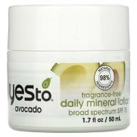 Yes To, Daily Mineral Lotion, SPF 15, авокадо, без отдушек, 50 мл (1,7 жидк. Унции)