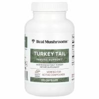Real Mushrooms, Индейка, порошок с экстрактом грибов, 135 капсул