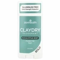 Zion Health, Bold, ClayDry дезодорант, эвкалипт и мята, 2,8 унц. (80 г)