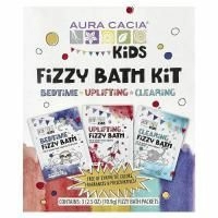 Aura Cacia, набор для ванны с шипучей, для детей, освежающий, 3 пакетика по 70,9 г (2,5 унции)