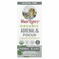 MaryRuth's, Органический жидкий экстракт для надпочечников и фокуса Focus, без спирта, 30 мл (1 жидк. унц.)
