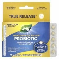 Nature's Way, Primadophilus Reuteri Pearls, 60 мягких таблеток