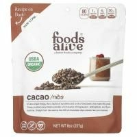 Foods Alive, Чудо-пища, кусочки какао-бобов, 8 унц. (227 г)