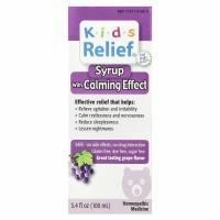 Homeolab USA, Kids Relief, сироп с успокаивающим эффектом, виноградный вкус, 3,4 жидк. унц. (100 мл)