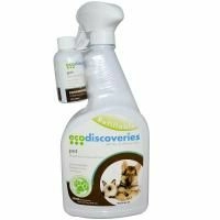 EcoDiscoveries, Дезодорант и пятновыводитель для домов с питомцами, 2 жидких унции (60 мл) концентрат с 1 бутылкой-распылителем