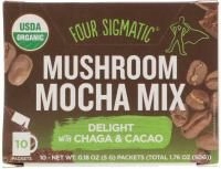 Four Sigmatic, Грибная смесь для мокко, сладкая + кофе, 10 пакетиков, 0,18 унций (5 г) каждый