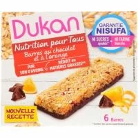 Dukan Diet, Oat Bran Orange Chocolate Bars, 5.28 oz (6 bars)