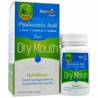 Hyalogic, Гиалуроновая кислота от сухости во рту, HylaMints, 60 мятных пастилок