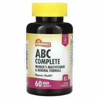 Sundance Vitamins, ABC Complete, мультивитаминная и минеральная формула для женщин, 60 капсул в оболочке