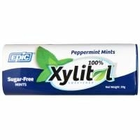 Epic Dental, 100% Подслащенный ксилит, Конфеты с мятой перечной, Без сахара, 30 г