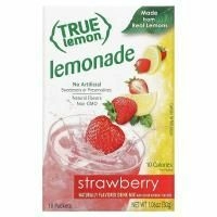 True Citrus, Настоящий лимон, клубничный лимонад, 10 пакетиков, 1,06 унц. (30 г)
