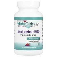 Nutricology, Берберин 500, 90 вегетарианских капсул