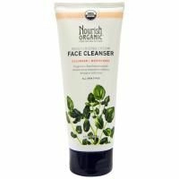 Nourish Organic, Очищающее Средство для лица с увлажняющим кремом, Огурец + кресс водяной, 6 унций (177 мл)