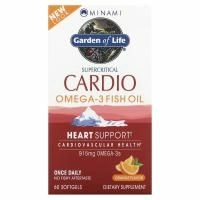 Minami Nutrition, Рыбий жир Кардио Омега-3, со ароматом апельсина, 60 мягких таблеток