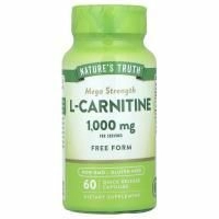 Nature's Truth, L-карнитин, Mega Strength, 1000 мг, 60 капсул быстрого высвобождения (500 мг в каждой капсуле)