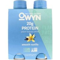 OWYN, Protein Plant-Based Shake, Smooth Vanilla, 4 Shakes, 12 fl oz (355 ml) Each