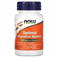 Now Foods, Optimal Digestive System, 90 растительных капсул