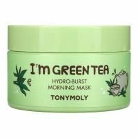 Tony Moly, I'm Green Tea, утренняя маска для лица Hydro-Burst, 100 г (3,52 унции)
