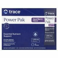 Trace Minerals ®, Power Pak, ягоды асаи, 30 пакетиков в виде стиков по 6,1 г (0,22 унции)