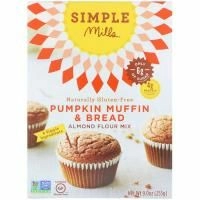 Simple Mills, Натуральная смесь миндальной муки без глютена, тыквенный кекс и хлеб, 9 унций (255 г)