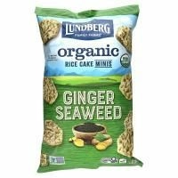 Lundberg, Organic Rice Cake Minis, морские водоросли с имбирем, 142 г (5 унций)