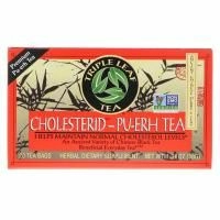 Triple Leaf Tea, чай пуэр с холестерином, 20 чайных пакетиков, 38 г (1,34 унции)