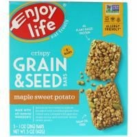 Enjoy Life Foods, Хрустящие батончики с зерном и семечками, Кленовый сироп и сладкий картофель, 5 баточников, 1 унц. (28 г) каждый