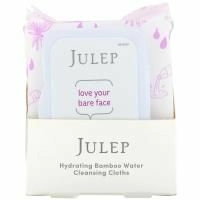 Julep, Love Your Bare Face, увлажняющие очищающие салфетки с бамбуковой водой, 30 шт.