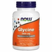 Now Glycine Глицин (Глицинон) 1000 мг, 100 капсул в растительной оболочке