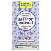 Natural Balance, Экстракт шафрана, максимальная эффективность, 100 мг, 30 растительных капсул
