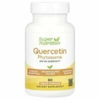 Super Nutrition, Quercetin Phytosome Quercefit®, фитосомы кверцетина, 250 мг, 60 растительных капсул