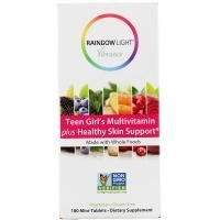 Rainbow Light, Vibrance, мультивитамины для девочек-подростков, способствуют здоровью кожи, 180 мини-таблеток