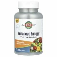 KAL, Enhanced Energy®, мультивитамины из цельных продуктов, без железа, 90 растительных таблеток
