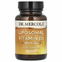 Dr. Mercola, липосомальный витамин D, 1000 МЕ, 30 капсул