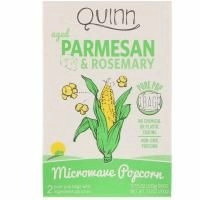 Quinn Popcorn, Попкорн для микроволновой печи, пармезан и розмарин, 2 пакетика, по 3,5 унции (100 г) каждый