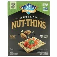 Blue Diamond, Artisan Nut-Thins, закуски-крекеры с семенами кунжута, 4,25 унции (120,5 г)
