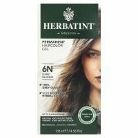 Herbatint, Перманентная растительная краска-гель для волос, 6N, темный блондин, 4,56 жидкой унции (135 мл)