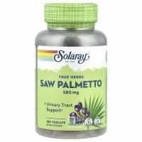 Solaray, True Herbs, сереноа, 580 мг, 180 вегетарианских капсул