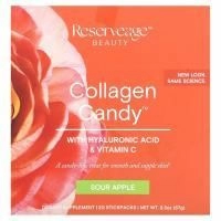 Reserveage Organics, Коллагеновые конфеты Кислое яблоко 20 шт.