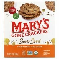 Mary's Gone Crackers, Крекеры Super Seed, Everything, 5,5 унц. (155 г)