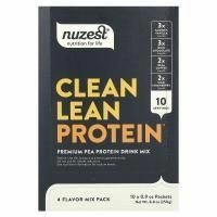Nuzest, Clean Lean Protein, смесь 4 вкусов, 10 пакетиков по 25 г (0,9 унции)