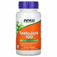 Now Foods, TestoJack 100, 60 растительных капсул