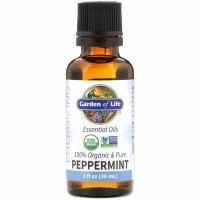 Garden of Life, 100% Organic & Pure, Essential Oils, Energizing, Peppermint, 1 fl oz (30 ml)