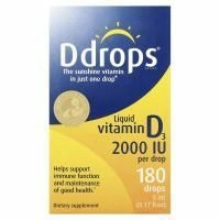 Ddrops, Жидкий витамин D3, 2000 МЕ, 0,17 жидких унций (5 мл)