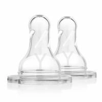 Dr. Brown's, Natural Flow, Silicone Nipples, Y-Cut, Wide-Neck, 9 + Months, 2 Pack